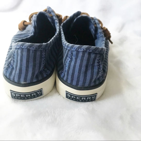 Sperry Seacoast Stripe Oxford Sneaker Size 5.5 - Picture 5 of 6